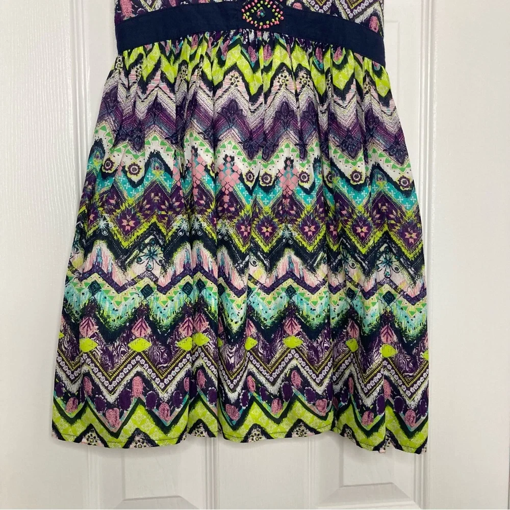 APHORISM Printed Sleeveless Tank Style Dress